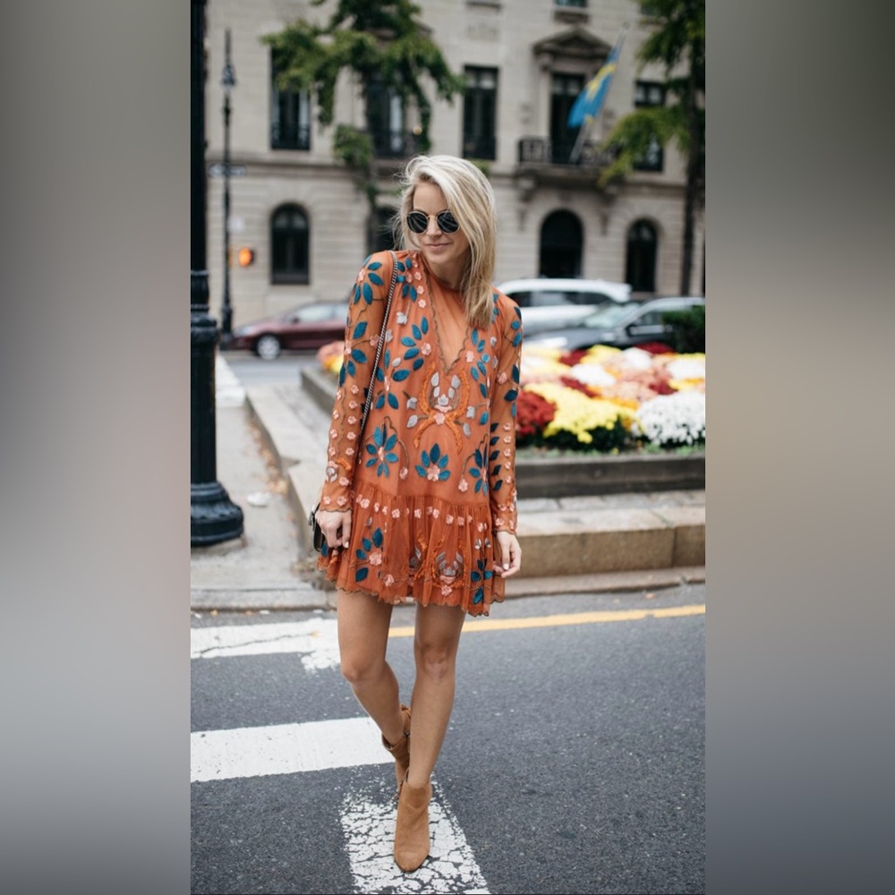 Free People Hearts are Wild mini dress